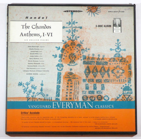 Handel: The Chandos Anthems, I - IV - Six English Psalms (Bach Research Series)