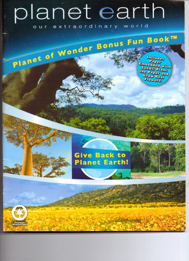 Planet Earth Activity Book with Seeds