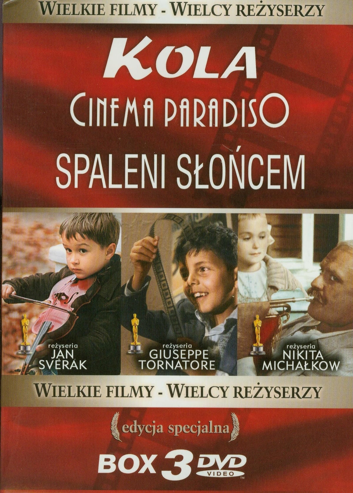 Kolya / Utomlyonnye solntsem / Nuovo cinema Paradiso (BOX) [3DVD] (IMPORT) (Pas de version française)