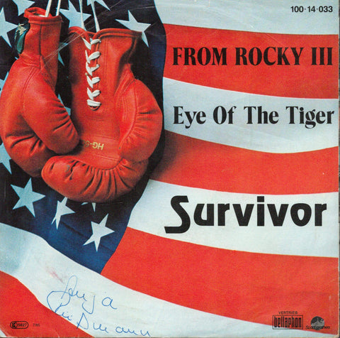 Survivor - Eye Of The Tiger - 7" Single 1982 - Scotti Bros. SCT A2411 - UK Press