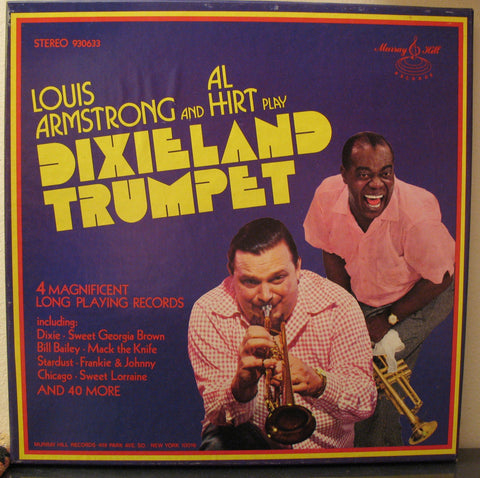 Dixieland Trumpet Louis Armstrong & Al Hirt Four Record Album