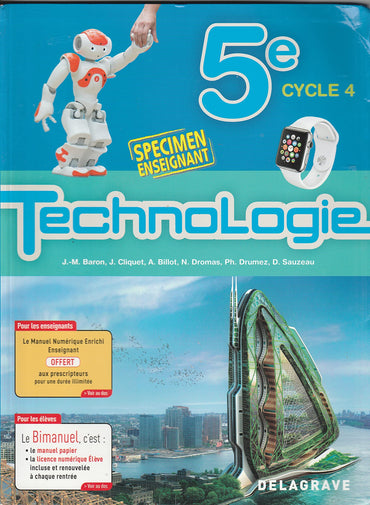 Technologie 5e (2017) - Spécimen
